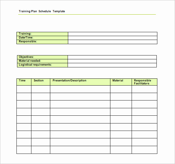 Employee Training Plan Template Best Of 21 Training Schedule Templates Doc Pdf