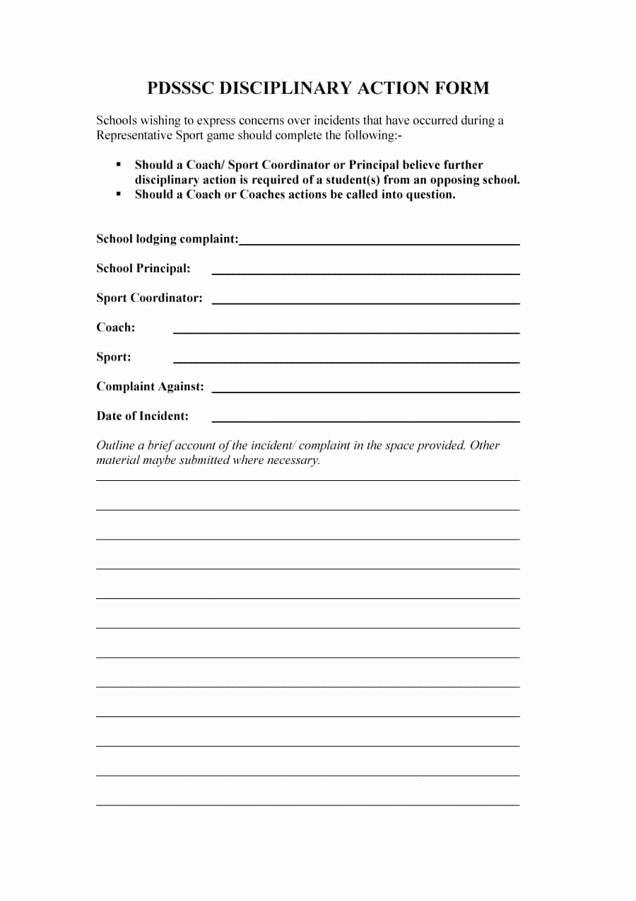 Employee Write Up Sample Best Of 46 Effective Employee Write Up forms [ Disciplinary