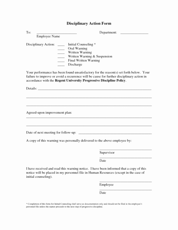 Employee Write Up Sample Best Of Employee Write Up form Templates Word Excel Samples