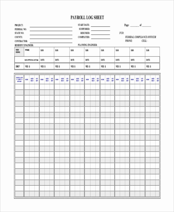 Employees Sign In Sheet Awesome Payroll Sheet Templates 6 Free Samples Examples format