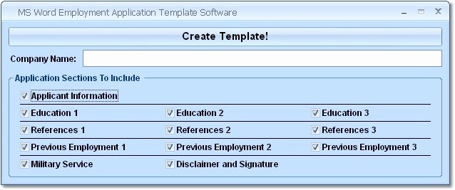 Employment Application Template Microsoft Word Best Of Ms Word Employment Application Template software