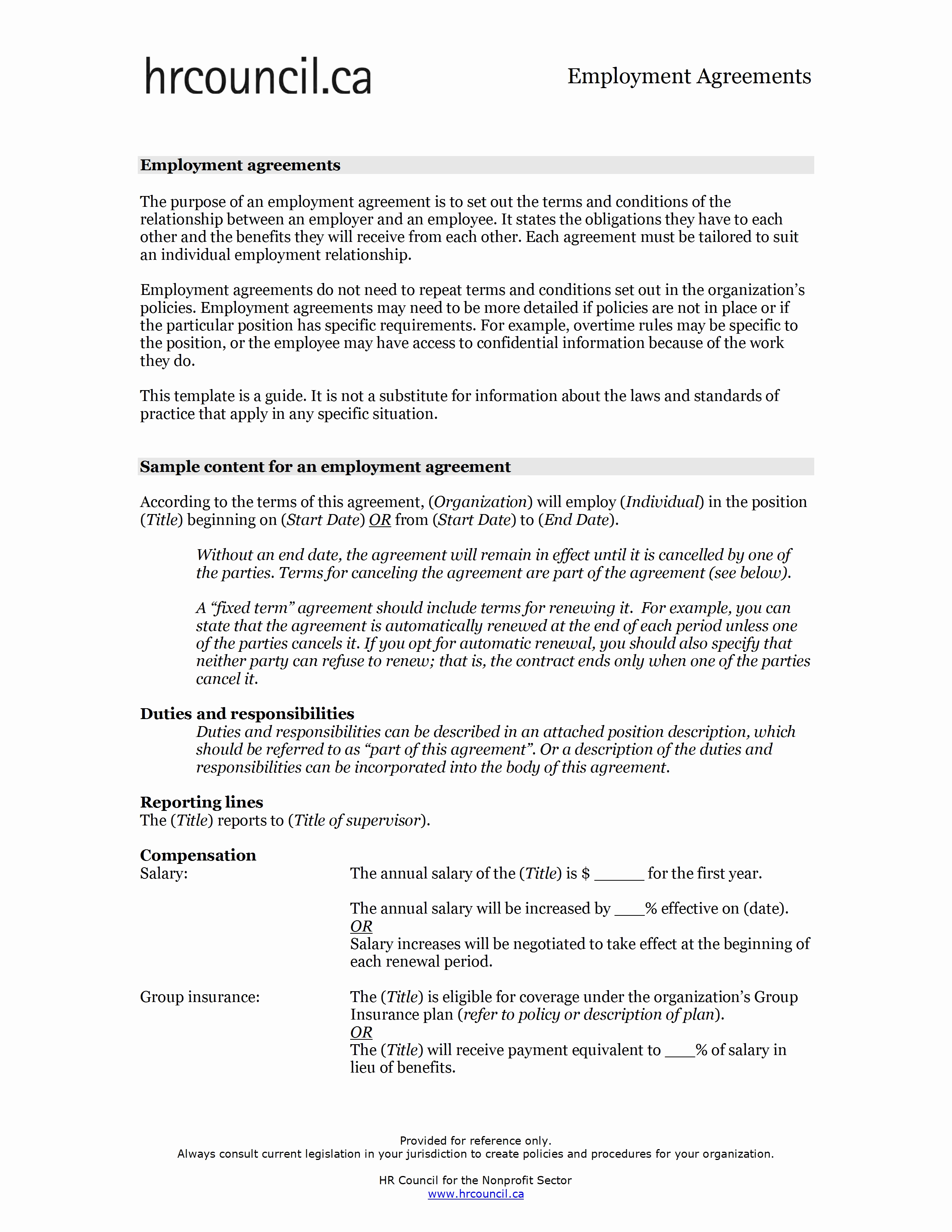 Employment Contract Template Word Inspirational Employment Agreement Template