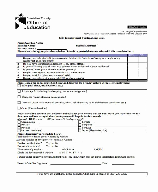Employment Verification form Template Luxury Employment form Templates