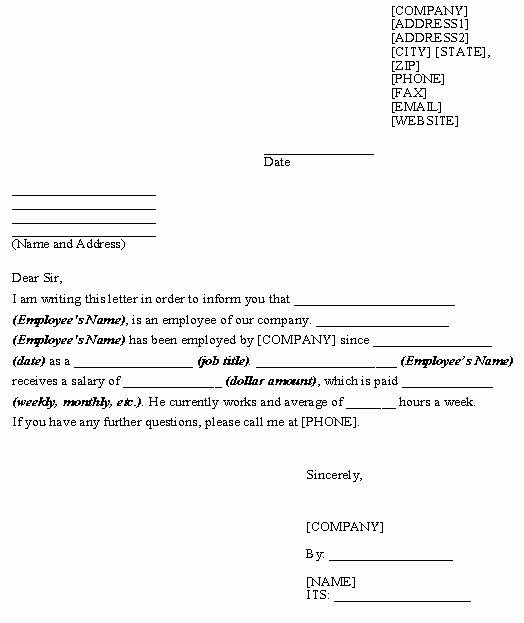 Employment Verification Request form Luxury Printable Sample Letter Employment Verification form