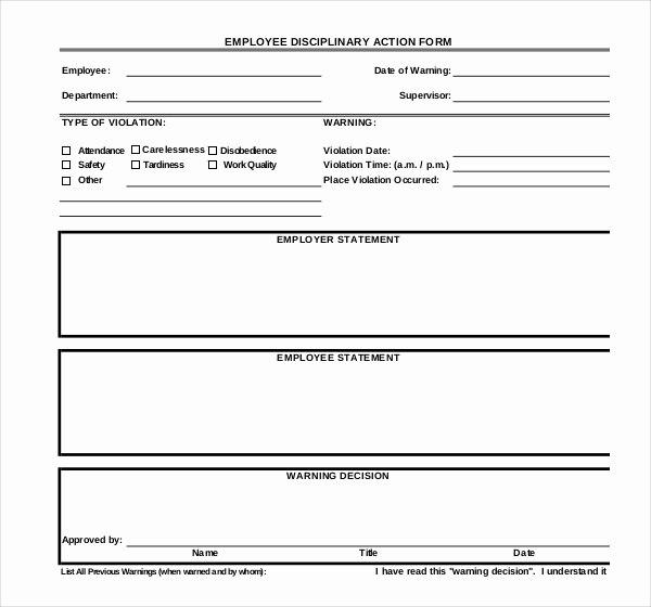 Employment Write Up Template New 10 Employees Write Up Templates Word Pdf