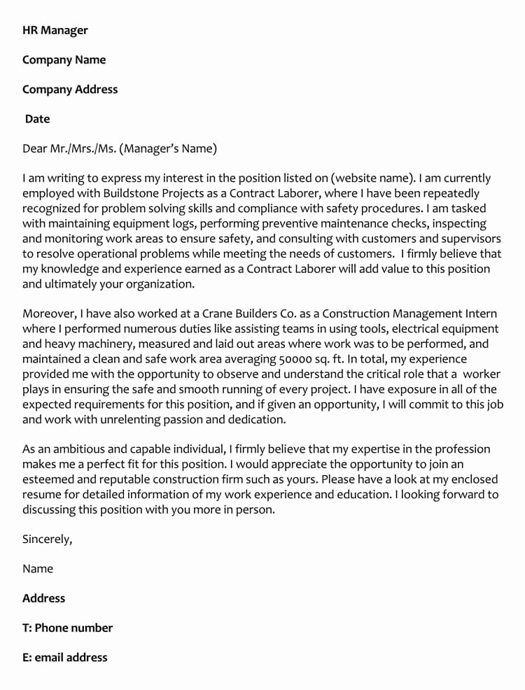 Entry Level Cover Letter Examples New 66 Cover Letter Samples and Correct format to Write It