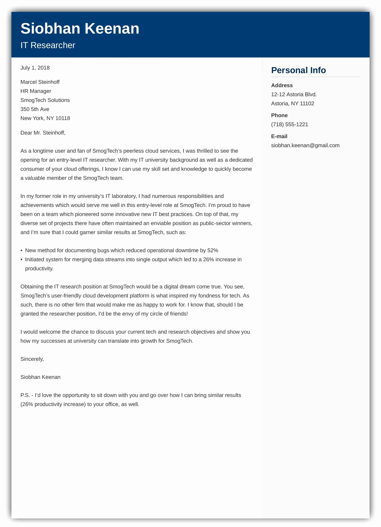 Entry Level Cover Letter Sample Beautiful Entry Level Cover Letter with No Experience Example
