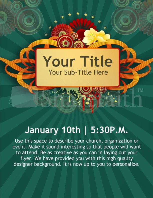 Event Flyer Template Word Best Of New Year Church event Flyer Templates
