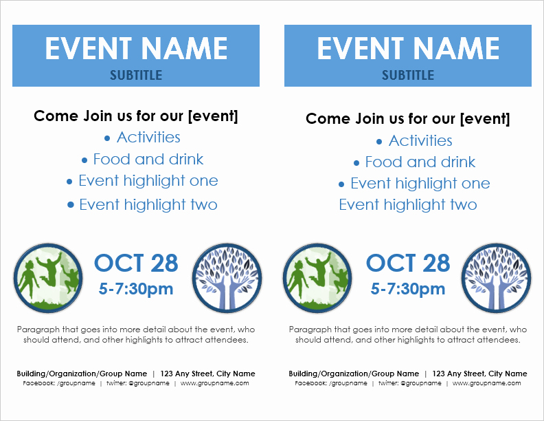 Event Flyer Template Word Inspirational event Flyer Template for Word