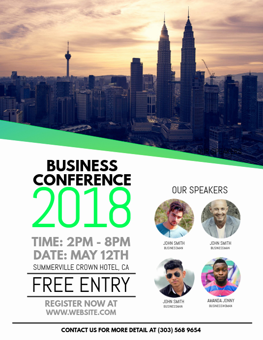 Event Flyer Template Word New Business Conference Flyer Template