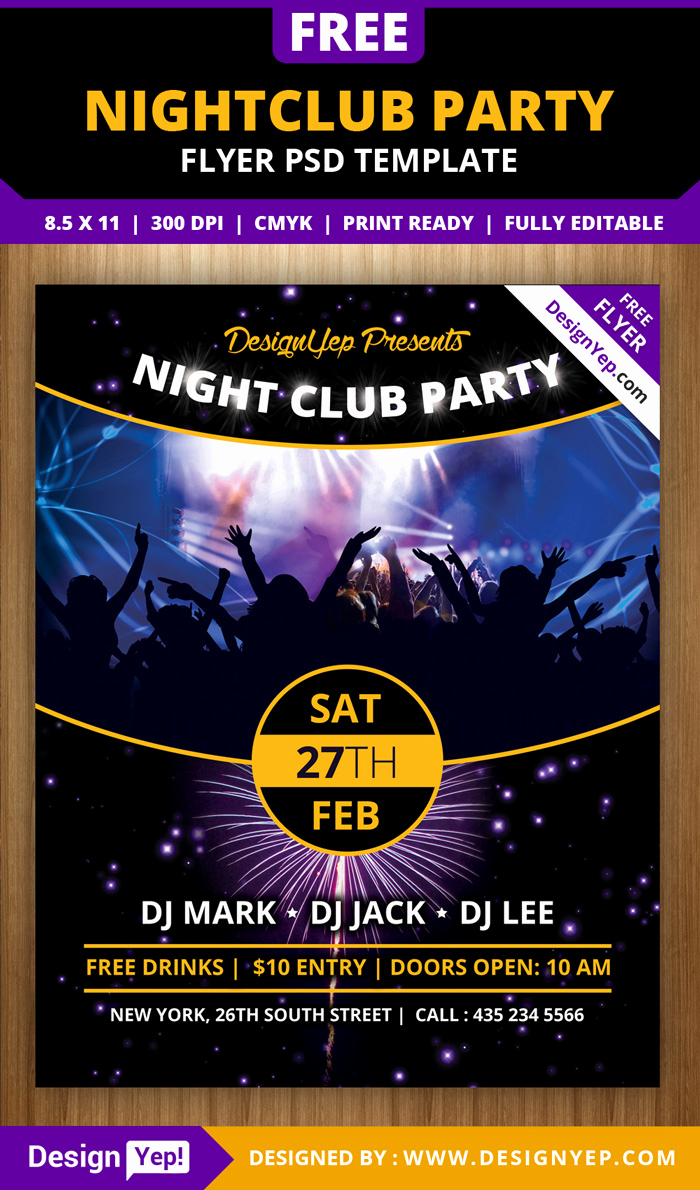 Event Flyer Templates Free Fresh 55 Free Party &amp; event Flyer Psd Templates Designyep