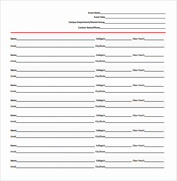 Event Sign In Sheet Inspirational Sample event Sign In Sheet 13 Documents In Pdf Word
