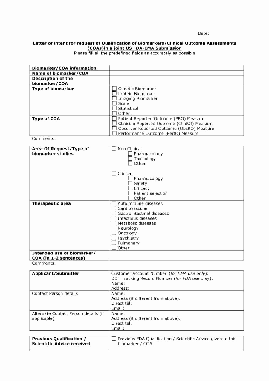 Example Letter Of Intent New 40 Letter Of Intent Templates &amp; Samples [for Job School