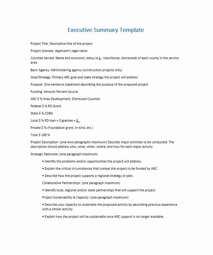 Example Of An Executive Summary Unique 30 Perfect Executive Summary Examples &amp; Templates