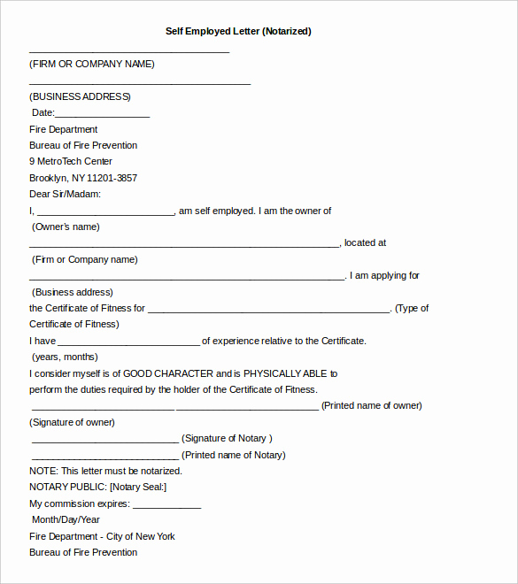 Example Of Notarized Document Elegant 7 Notarized Letter Template Doc Pdf