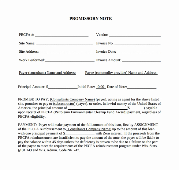 Example Of Promissory Note Fresh Promissory Note 26 Download Free Documents In Pdf Word