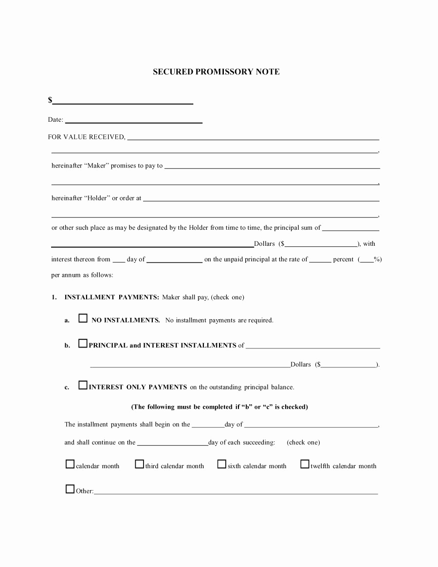 Example Of Promissory Note New 45 Free Promissory Note Templates &amp; forms [word &amp; Pdf]