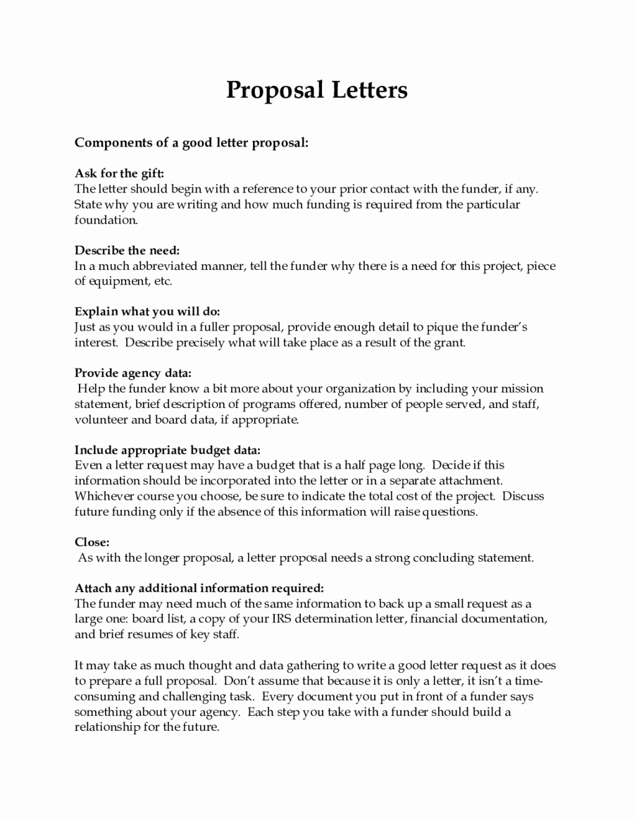 Examples Of Business Proposals Awesome 2019 Business Proposal Letter Fillable Printable Pdf