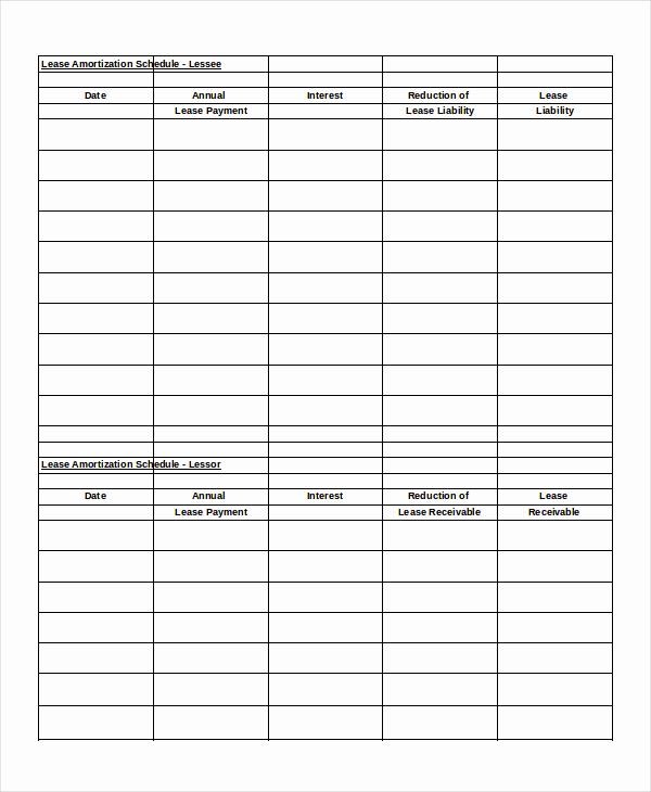 Excel Amortization Schedule Template Unique Amortization Schedule Template 7 Free Excel Documents