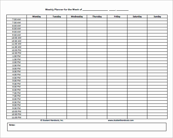 Excel Daily Schedule Template New Sample Printable Daily Schedule Template 17 Free