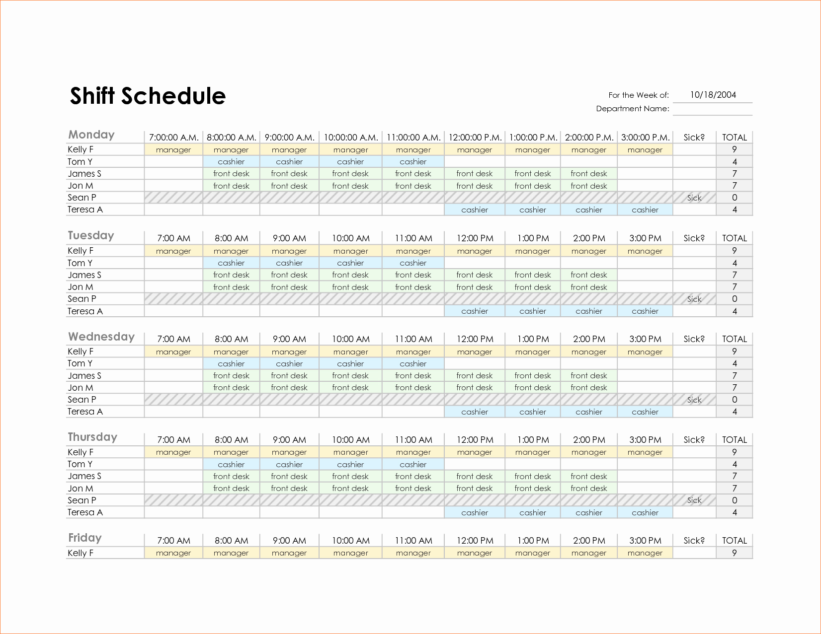 Excel Employee Schedule Template Elegant Monthly Employee Schedule Template Excel