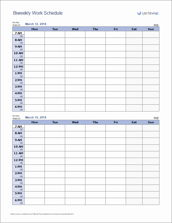 Excel Employee Schedule Template Fresh Work Schedule Template for Excel