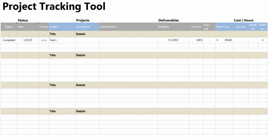Excel Task Tracker Template Beautiful Project Tracker tool
