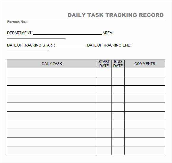 Excel Task Tracker Template Luxury Sample Task Tracking 6 Documents In Pdf Word Excel