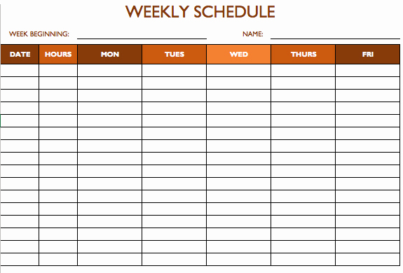 Excel Work Schedule Template Beautiful Free Work Schedule Templates for Word and Excel