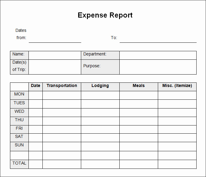Expense Report Template Free Best Of 31 Expense Report Templates Pdf Doc