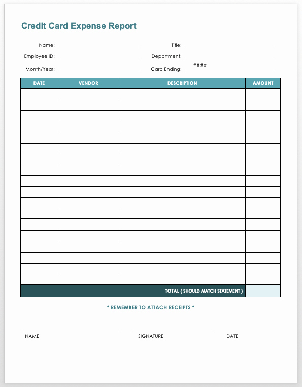 Expense Report Template Free Best Of Free Expense Report Templates Smartsheet