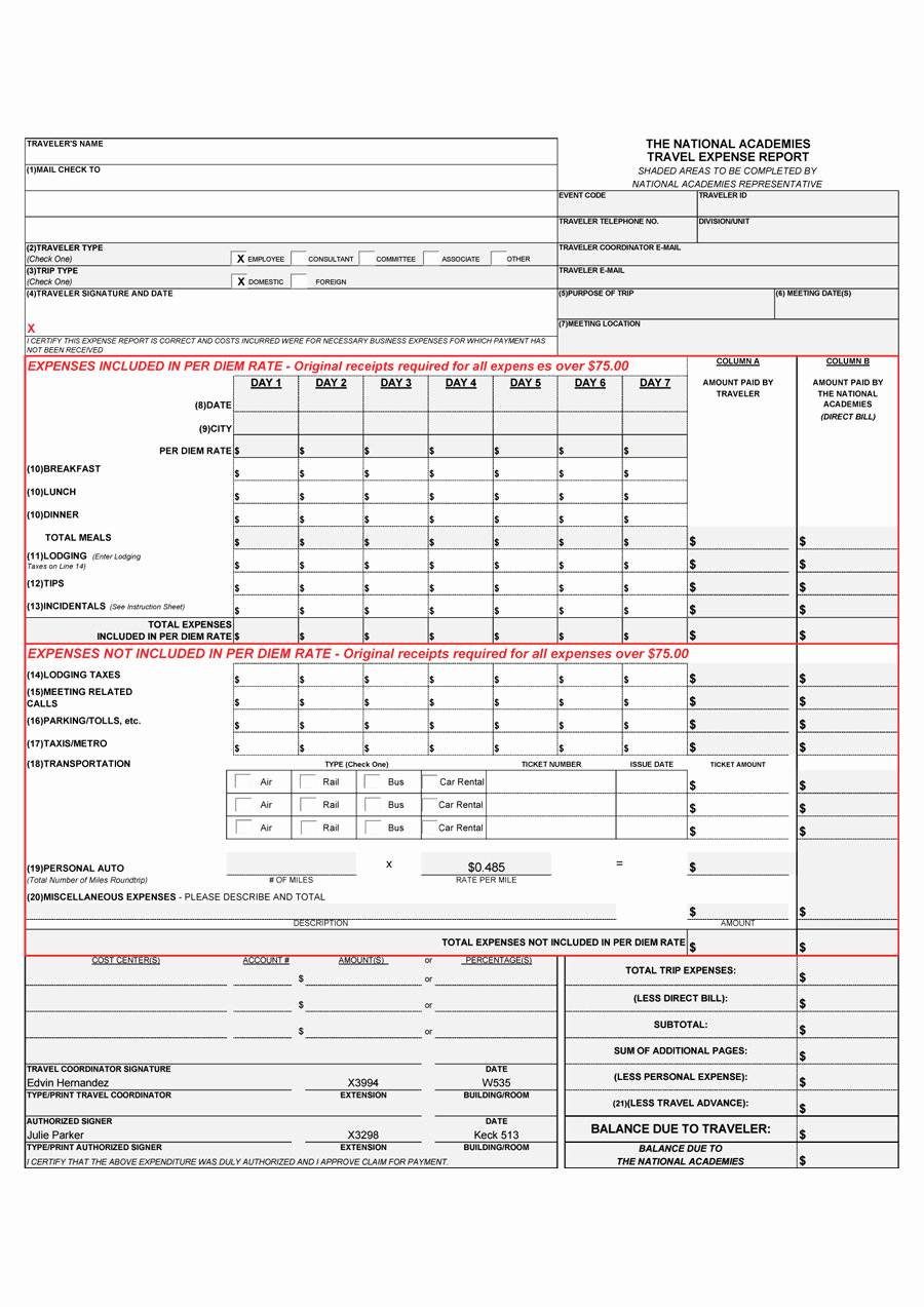 Expense Report Template Free Elegant 40 Expense Report Templates to Help You Save Money