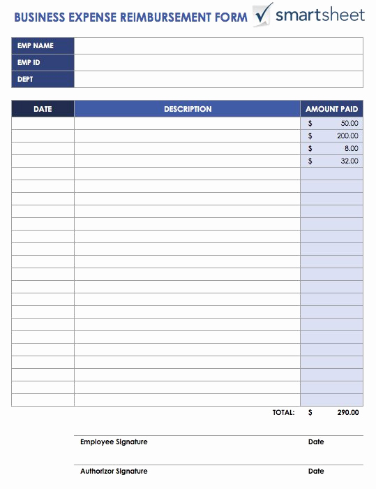 Expense Report Template Free Lovely Free Expense Report Templates Smartsheet