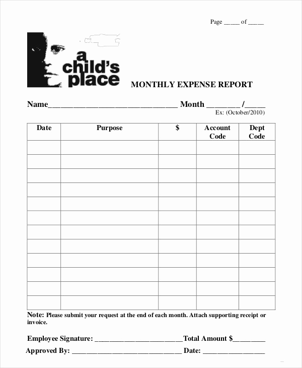 Expense Report Template Free Luxury Expense Report Template 21 Free Sample Example format