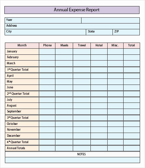Expense Report Templates Excel Fresh 27 Sample Reports
