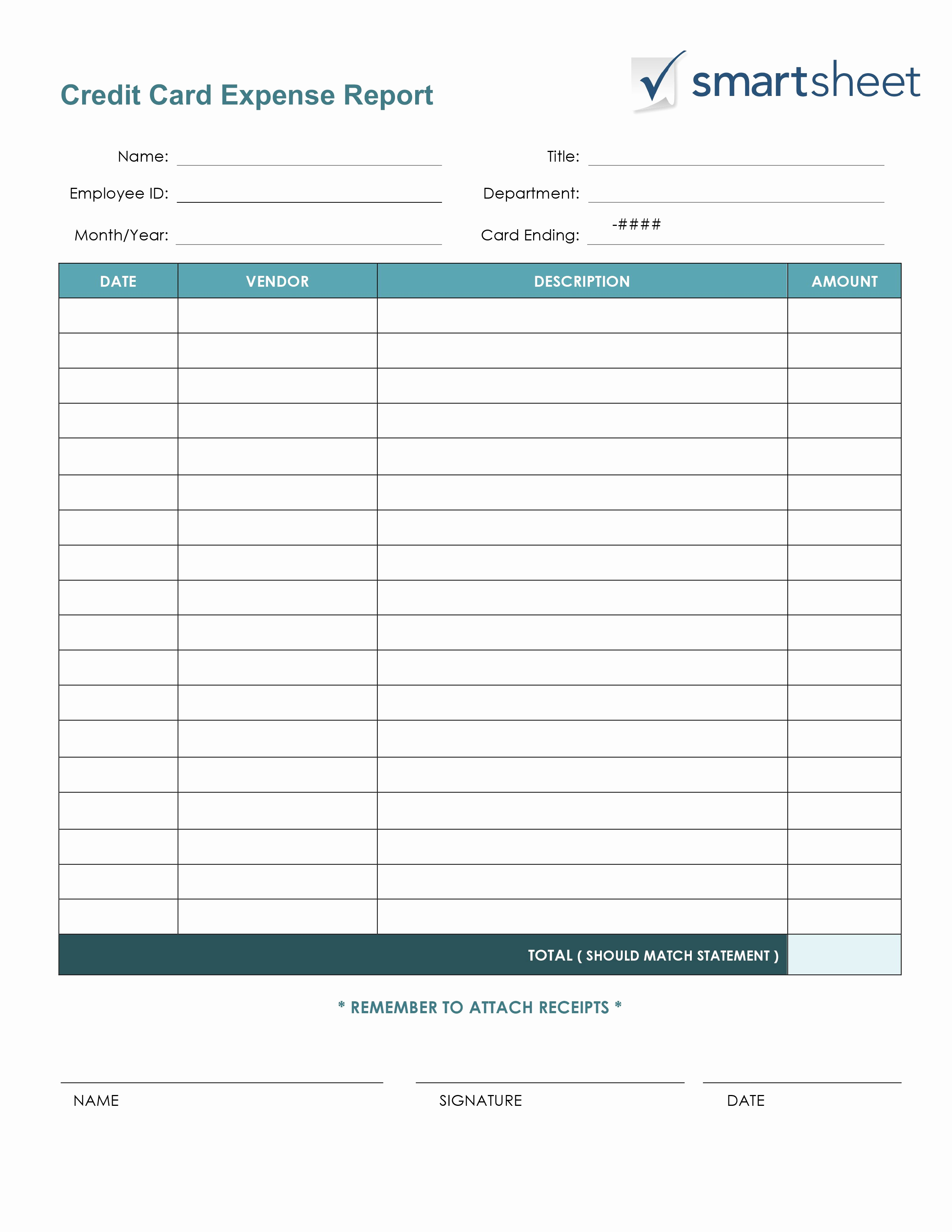 Expenses Report Template Excel Unique Free Expense Report Templates Smartsheet