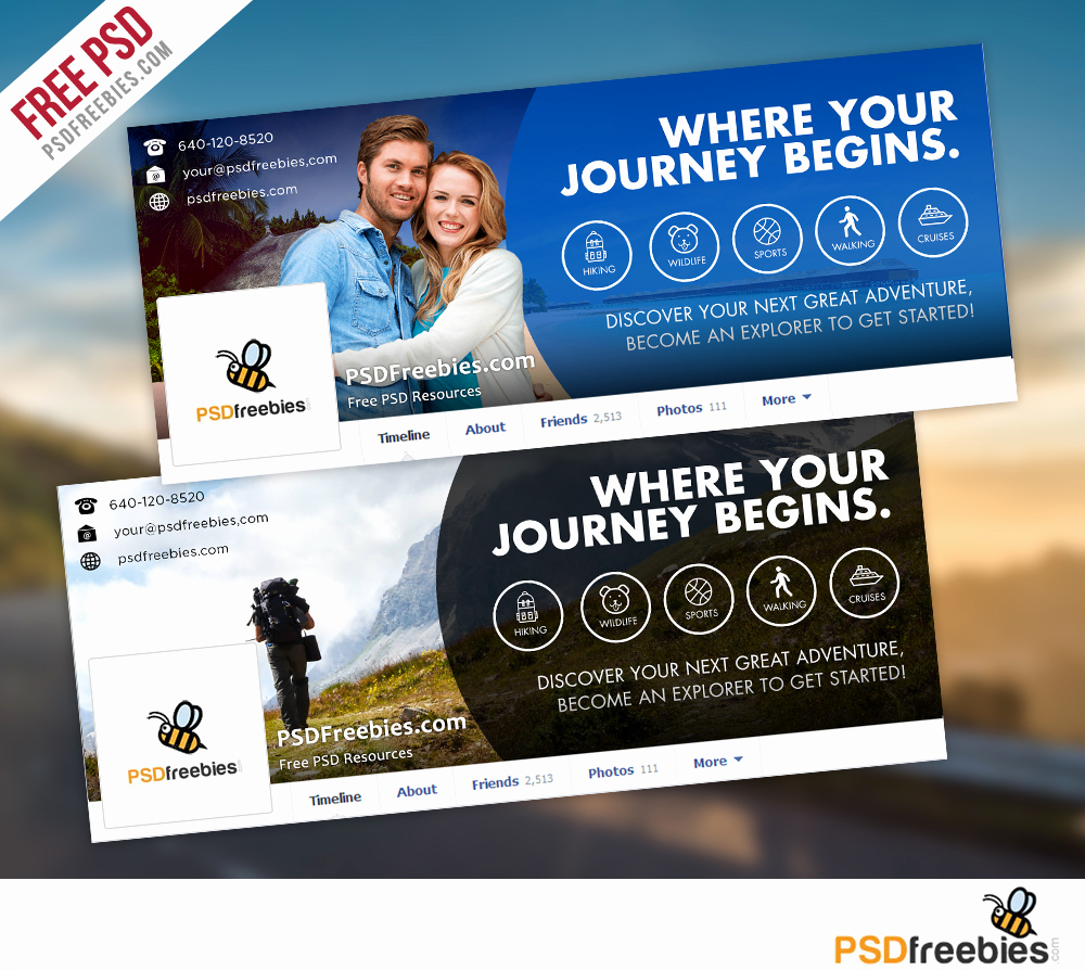 Facebook Cover Photo Template Psd Fresh Travel Timeline Covers Free Psd Templates