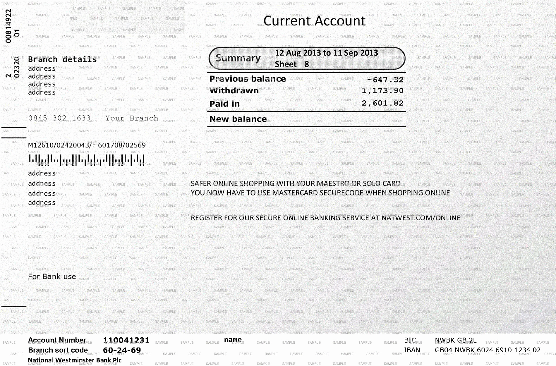 Fake Bank Account Statement Generator Casamaz