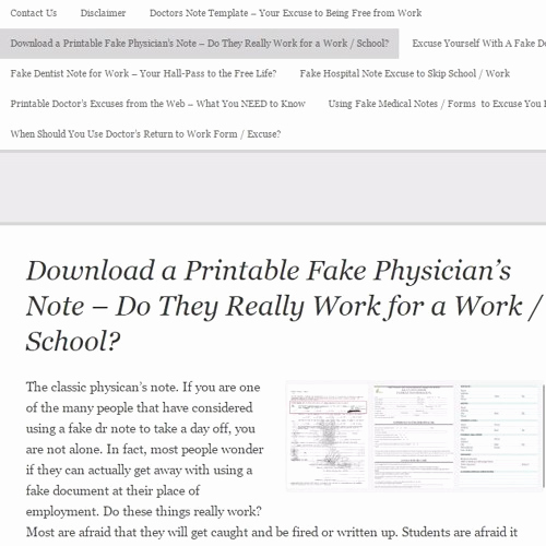Fake Doctors Note for School Elegant How to Make the Best Of A Fake Doctor’s Note by Brad