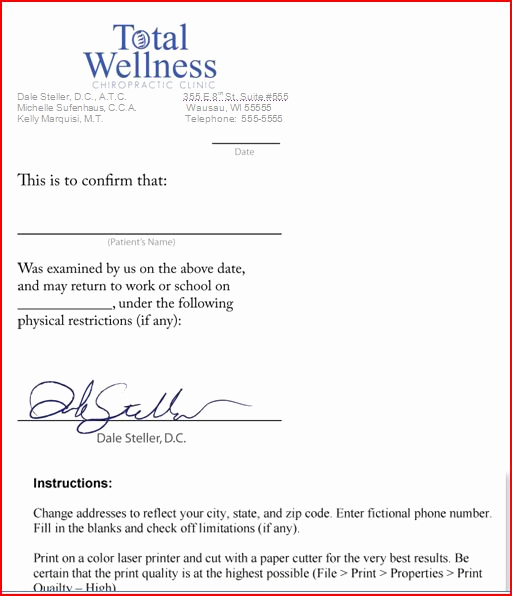 Fake Doctors Note for School New Information Center Download Fake Doctors Notes