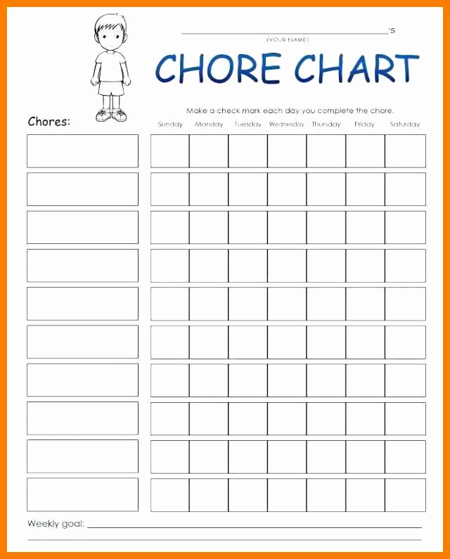 Family Chore Chart Template Beautiful 10 11 Family Chore List Template