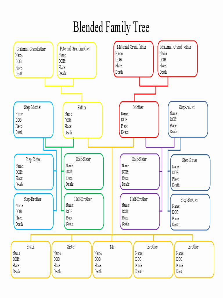 Family Tree Templates Excel Lovely Family Tree Template 8 Free Templates In Pdf Word