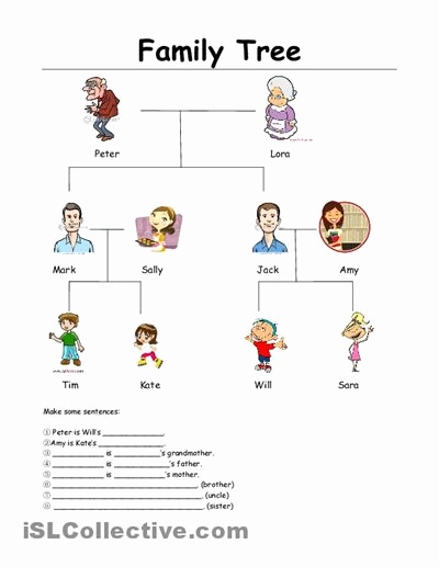 Family Tree Worksheet Printable Inspirational Family Tree Worksheet Family Trees and Printable