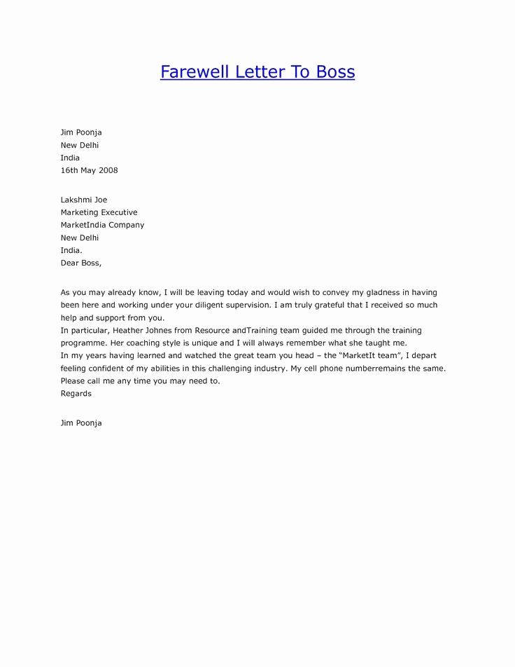 Farewell Letter to Colleagues Inspirational Best 25 Farewell Letter to Boss Ideas On Pinterest