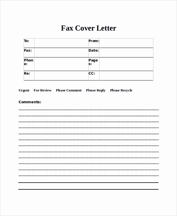 Fax Cover Letter Sample Best Of 8 Fax Cover Letter Samples Examples Templates