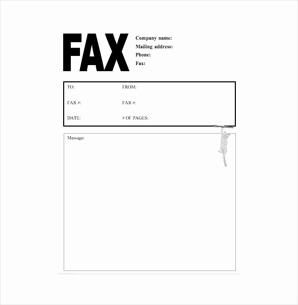 Fax Cover Letter Sample Unique 7 Fax Cover Letter Templates Free Sample Example