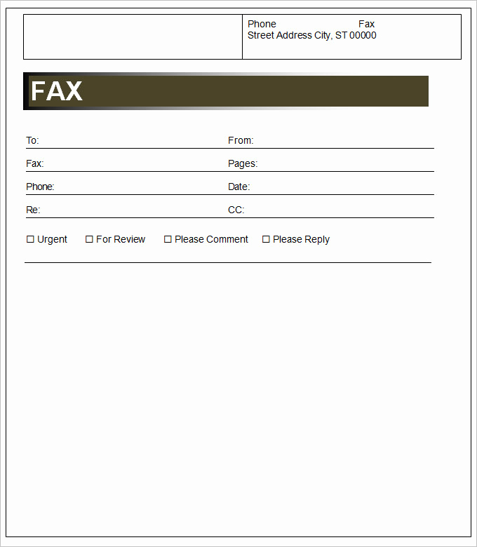 Fax Cover Page Template Luxury Fax Sheet Template 3 Free Word Documents Download