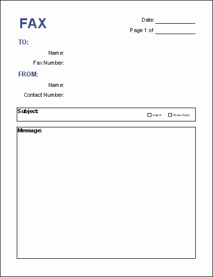 Fax Cover Page Template Unique Free Fax Cover Sheet Template Download