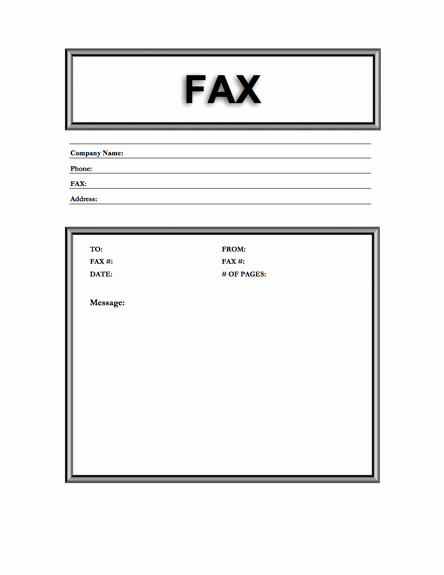 Fax Cover Sheet Microsoft Word Fresh Free Fax Cover Sheets &amp; Fax Templates