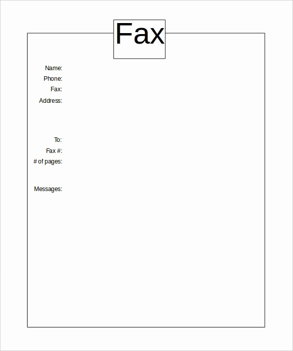 Fax Cover Sheet Template Free Fresh Free Fax Cover Sheet Template Pics – Free Fax Cover Sheet